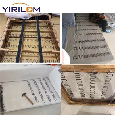 Hoogkoolstofstaaldraad Zigzagveer met roestvrije coating voor sofa Aanpasbare lengte Serpentineveer