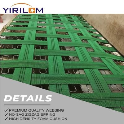 Custom 50mm Breedte 1,5mm Dikte Sofa Webbing met 50% Stretch voor Meubels Stoffering Rubber Tape