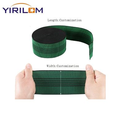 Custom 50mm Breedte 1,5mm Dikte Sofa Webbing met 50% Stretch voor Meubels Stoffering Rubber Tape