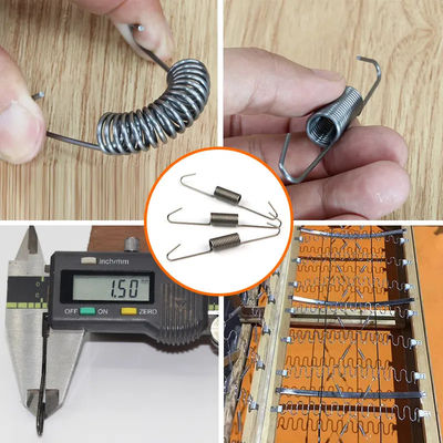 Hoogkoolstaal balanshoek voor de vastering van de veer met 1,5 mm diameter en 97 mm lengte voor de sofaveer
