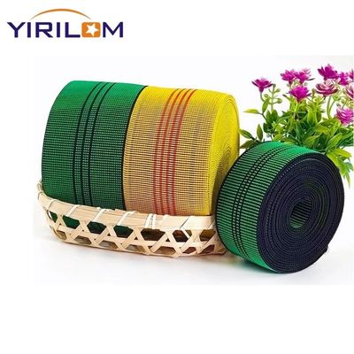 Polyester high elasticity sofa webbing met rubber voor het repareren van meubels en elastische band