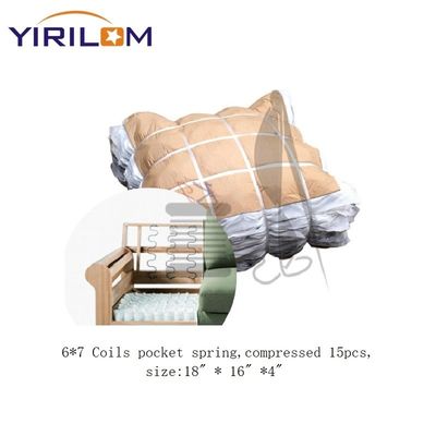 Superieure ondersteuning en comfort Sofa Pocket Spring spoelen met 80g/m2 geweven stof voor aanpasbare zitplaatsen