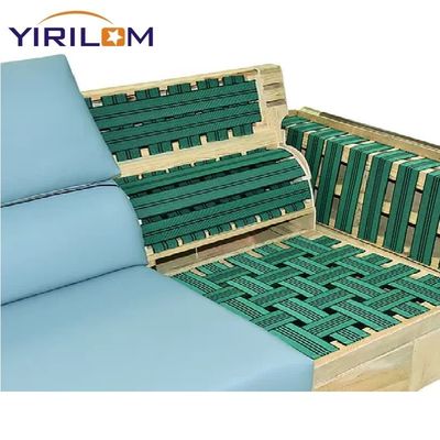 Op maat gemaakte groene of gele elastische sofa Nylon webbing voor stoelen en banken