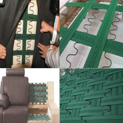 Groene bekleding Elastische webbing Stretch Band Voor sofa-bank