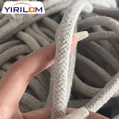 China Row Material Manufacturer Cotton Ropes Custom 3mm dik grijs natuurlijk ambachtelijk katoen touw