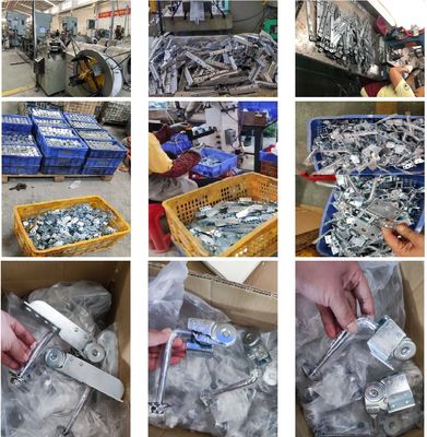 Groothandel Meubelverbinding Sofa Scharnier Verstelbare armsteun Mechanisme Zilveren ijzeren Sofa Hoofdsteun Scharnier