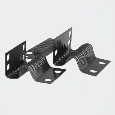 4-holes zinkgeplatte veerclip voor sofa-hardware met een half plastic bedekt ontwerp