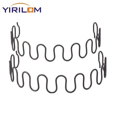 Zwarte Zigzagveer voor Sofa Zitting met Aangepaste Booghoogte 16-35mm Breedte en Gegalvaniseerd Oppervlak