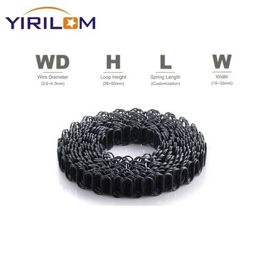 2.0mm Draaddiameter Zigzagveer voor bank met 50mm hoogte en gemakkelijke installatie