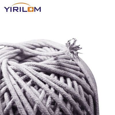 China Row Material Manufacturer Cotton Ropes Custom 3mm dik grijs natuurlijk ambachtelijk katoen touw