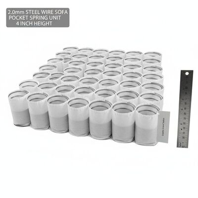 2.0mm Stalen Draad 10cm Hoogte Ergonomische Comfort Bank Pocketvering Unit voor Verbeterde Ondersteuning