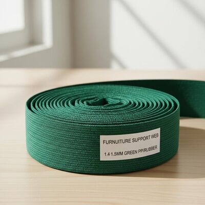 1,4 mm-1,5 mm dik polypropyleen rubberen bankband met hoge duurzaamheid voor meubelondersteuning