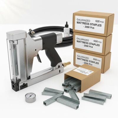Gegalvaniseerde matrasstapelingen met pneumatisch pistool voor meubelframing - 6000 stuks/cnt Verpakking