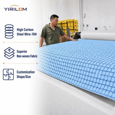 Randversterkte mini-pocket voorjaarslaag niet-geweven stof omhulde spoelen voor matras comfort ondersteuning maat