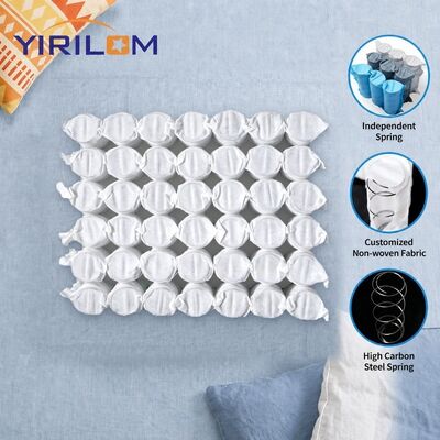 18x18 Inch Square Pocket Spring Coil Unit met 1.0mm-1.8mm Steel Wire en 6-12cm Spring Hoogte voor Sofa Seat Kussen