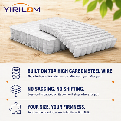 Groothandel Pocketvering Spoelunit voor Bank Zitting en Matras Ondersteuning met Non-woven Stof Cover