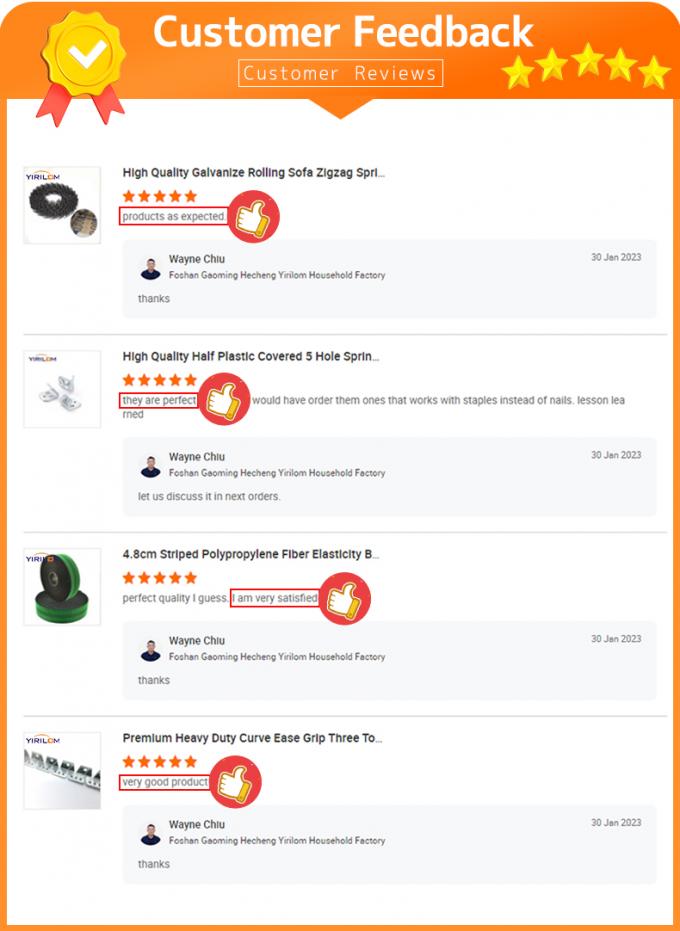 OEM meubel accessoire 2.0mm Spring draad papier bevestigingsdraad voor sofa Zig Zag Spring 11