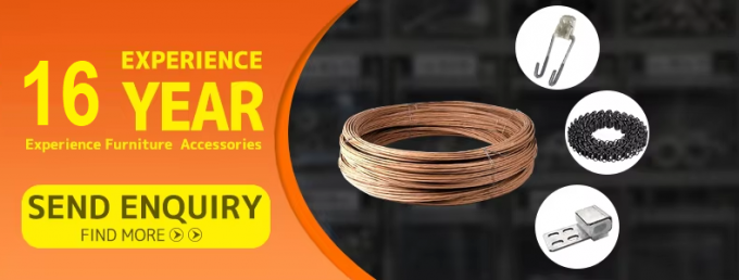 OEM meubel accessoire 2.0mm Spring draad papier bevestigingsdraad voor sofa Zig Zag Spring 13