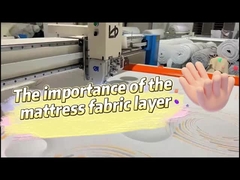 High Density 30D Polyester 3cm dikte gebreide quiltstof voor bedbedden