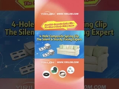 4 Holes Couch Spring Sofa Metal Plastic Composite Clips voor meubels Zigzag Spring