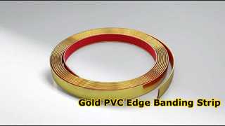 Groothandel Chrome Golden PVC Randafwerking Strip Bankafwerking Meubilair Decoratieve Randverlijming voor Kast